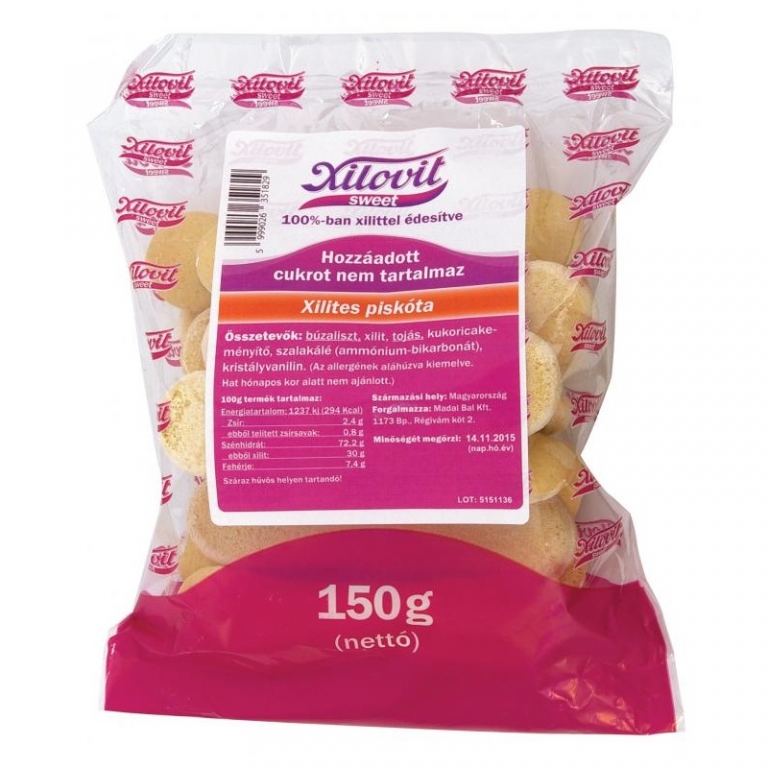 Biscuiti alac cacao xilitol 150g - XILOVIT