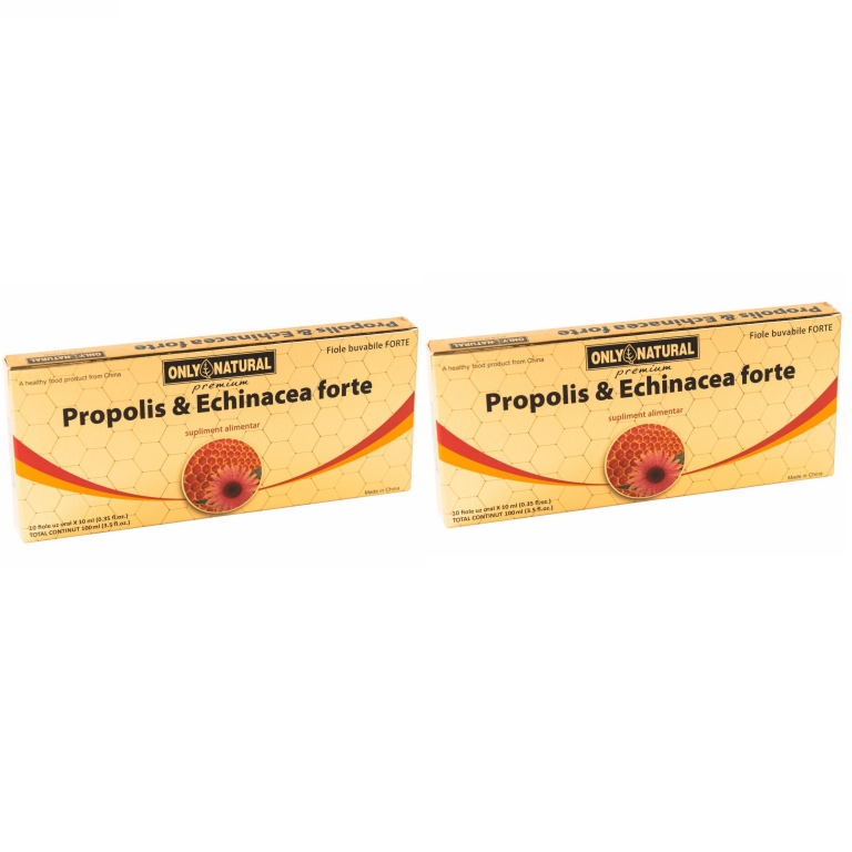 Pachet Propolis echinaceea 1000mg 2x10fl - ONLY NATURAL