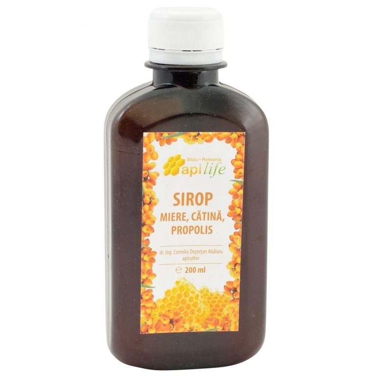 Sirop miere catina propolis 200ml - APILIFE