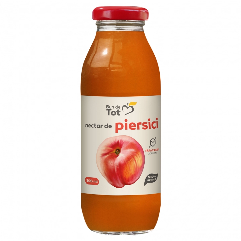 Nectar piersici fara zahar 300ml - BUN DE TOT