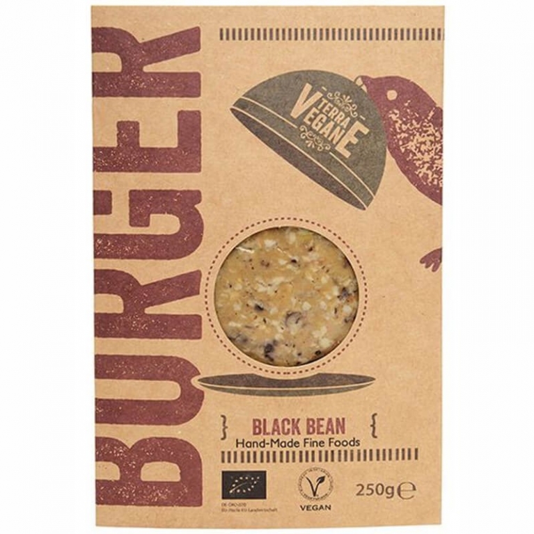 Burger vegan fasole neagra 2b 250g - TERRA VEGANE