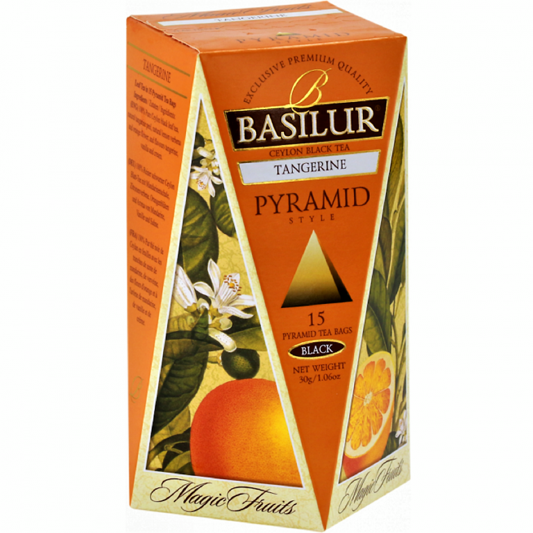 Ceai negru ceylon Magic Fruits mandarine piramide 15dz - BASILUR