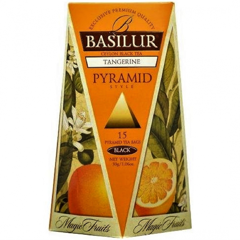 Ceai negru ceylon Magic Fruits mandarine piramide 15dz - BASILUR