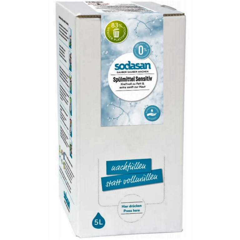 Detergent Lichid Vase Sensitiv 5l - Sodasan