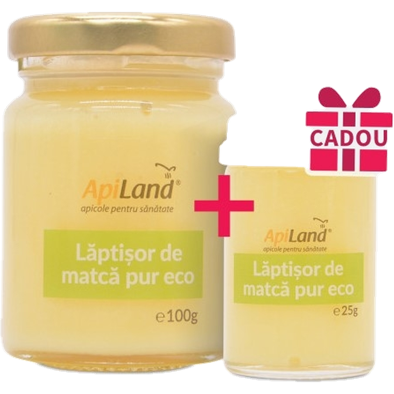 Pachet Laptisor matca pur crud eco 100g+25g - APILAND