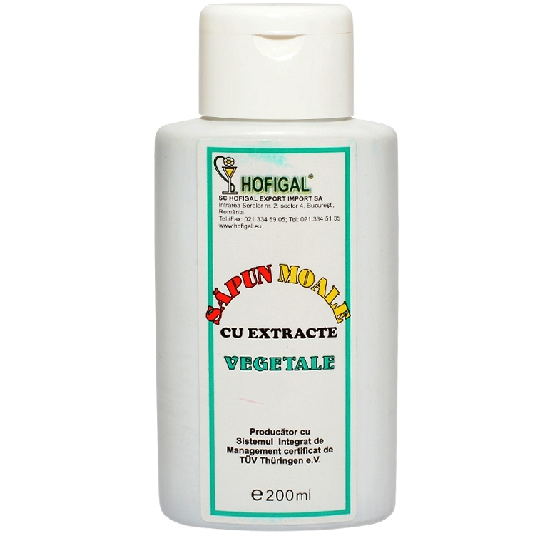 Sapun moale extracte vegetale 200ml - HOFIGAL