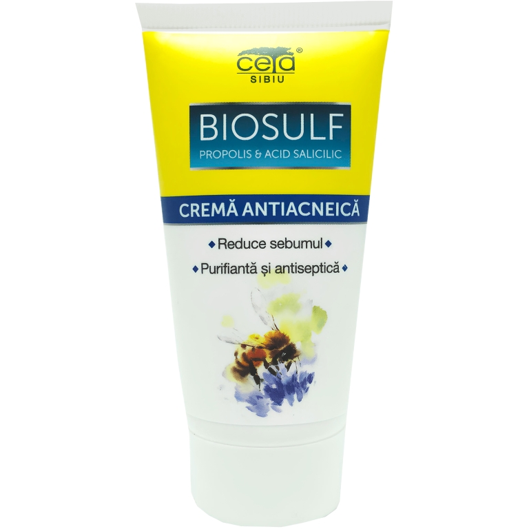 Crema Antiacneica Biosulf Propolis Acid Salicilic 50ml - Ceta Sibiu