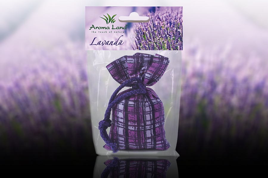 Saculet brodat lavanda uscata 1b - AROMA LAND