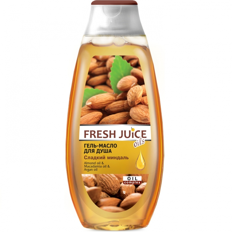 Gel ulei dus uleiuri migdale argan macadamia 400ml - FRESH JUICE