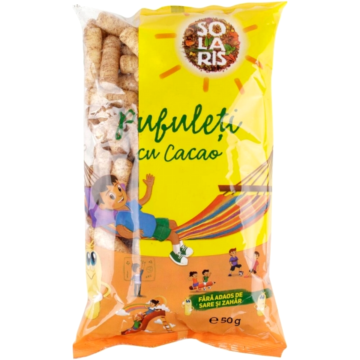 Pufuleti porumb cacao 50g - SOLARIS