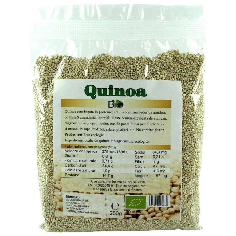 Quinoa alba boabe eco 250g - DECO ITALIA
