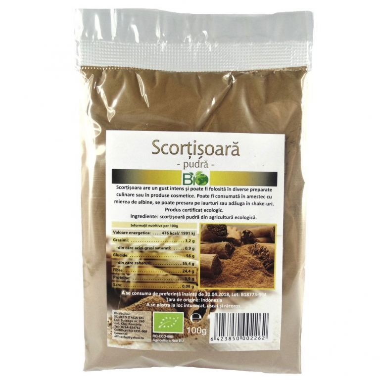 Condiment scortisoara macinata Cassia eco 100g - DECO ITALIA