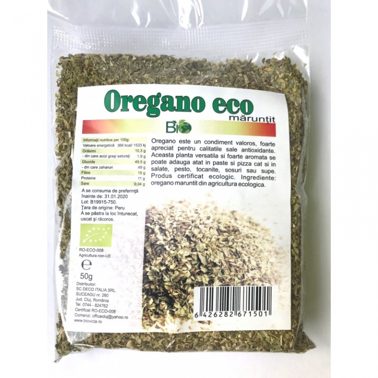 Condiment oregano maruntit eco 50g - DECO ITALIA