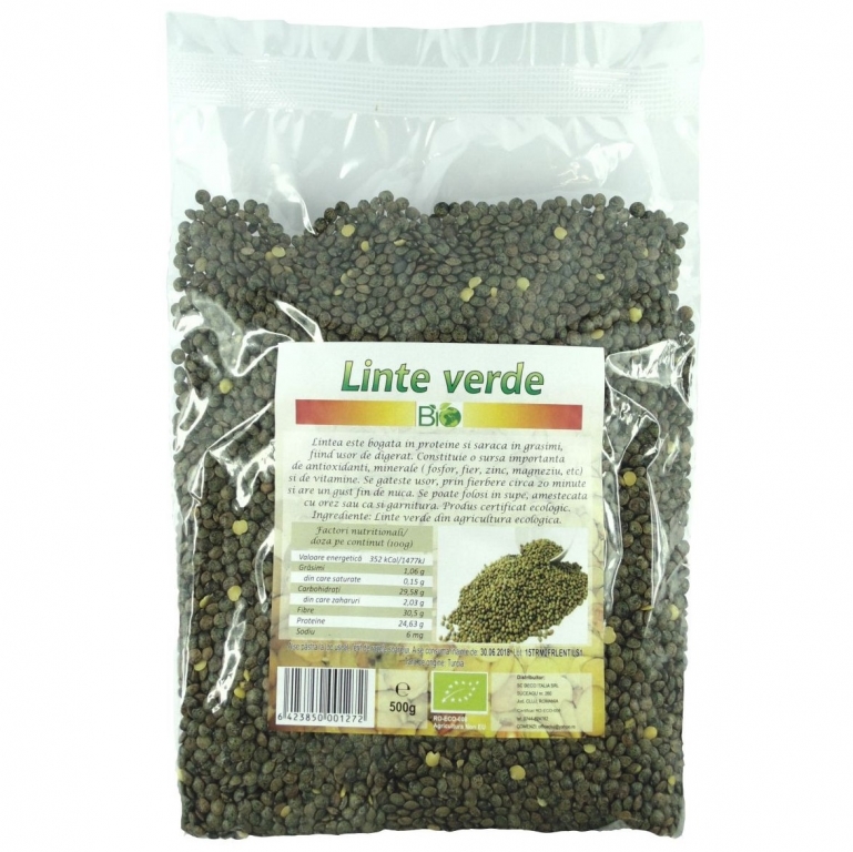 Linte verde boabe eco 500g - DECO ITALIA