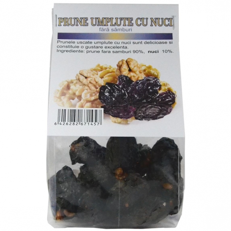 Prune uscate umplute cu nuca 150g - DECO ITALIA