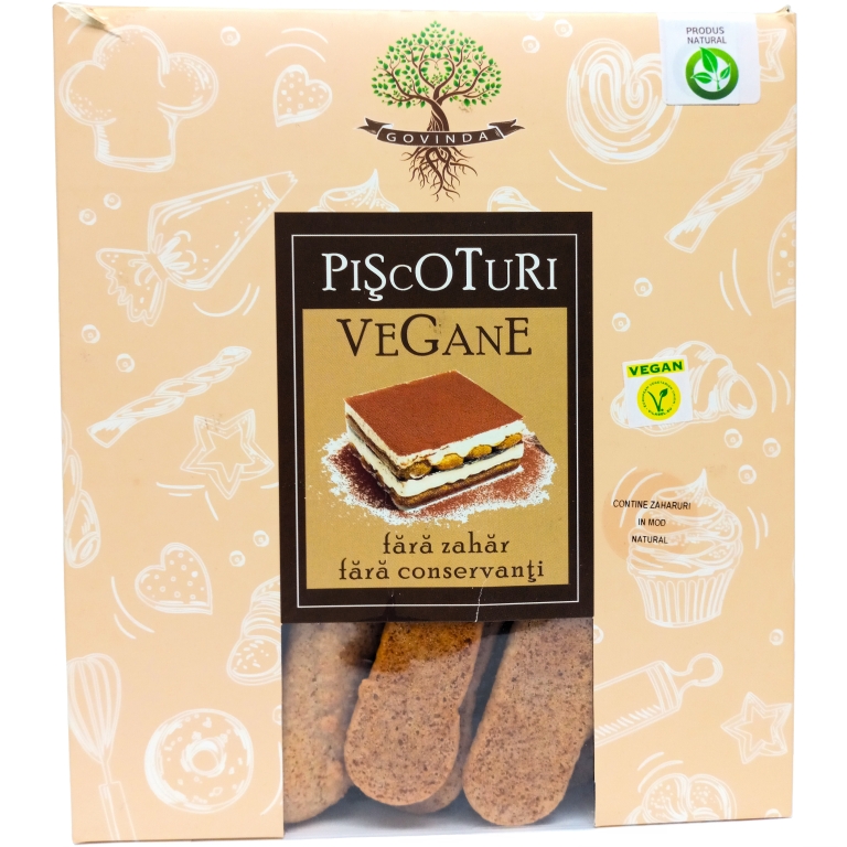 Piscoturi vegane fara zahar 850g - GOVINDA