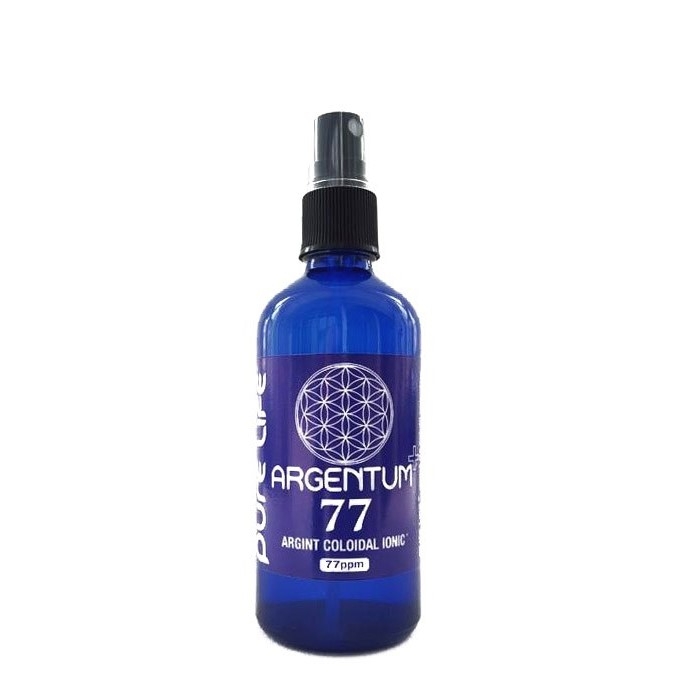 Argint coloidal 77ppm Argentum+ editie speciala pulverizator 120ml - PURE LIFE