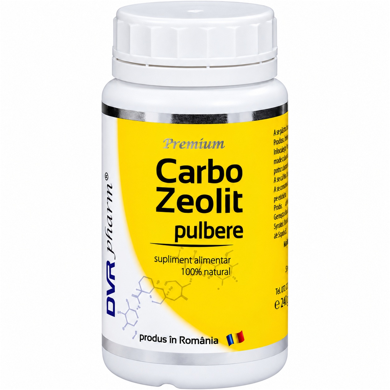 Carbo zeolit pulbere 240g - DVR PHARM