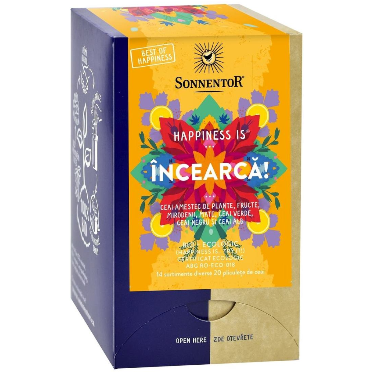 Pachet Display Ceai Happiness eco Is 42b x 18dz - SONNENTOR