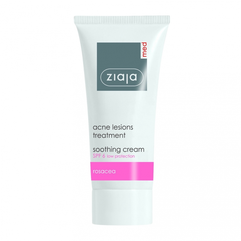 Crema calmanta antiroseata leziuni acneice spf6 Med 50ml - ZIAJA