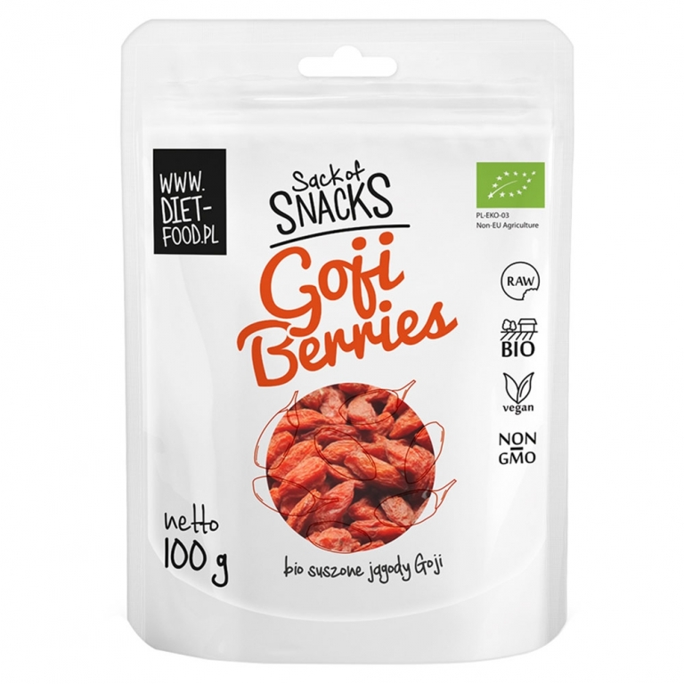 Goji fructe uscate bio 100g - DIET FOOD