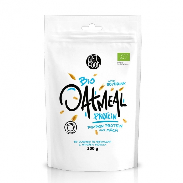 Porridge instant ovaz proteine dovleac bio 200g - DIET FOOD