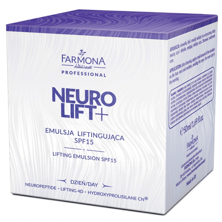 Emulsie zi lifting spf15 profesional Neuro Lift+ 50ml - FARMONA