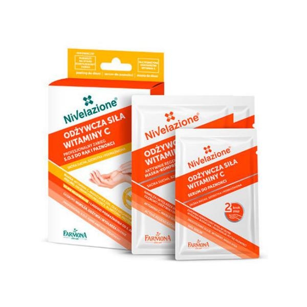 Kit tratament maini unghii regenerator vit C Nivelazione 6g+2g+6ml - FARMONA