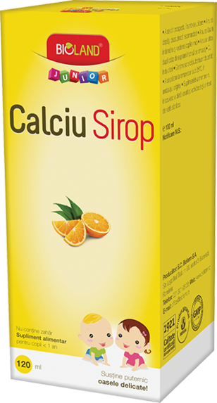 Sirop calciu junior 120ml - BIOLAND