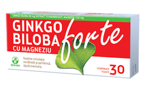 Ginkgo biloba magneziu forte 30cp - BIOFARM