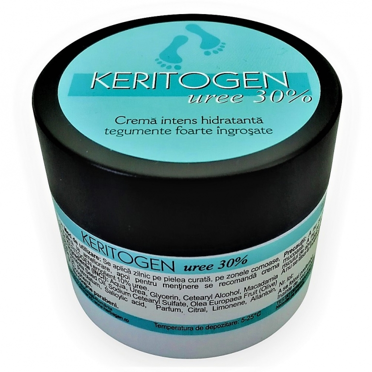 Crema Keritogen Uree 30% Intens Hidratanta Tegumente Foarte Ingrosate 50g - Herbagen