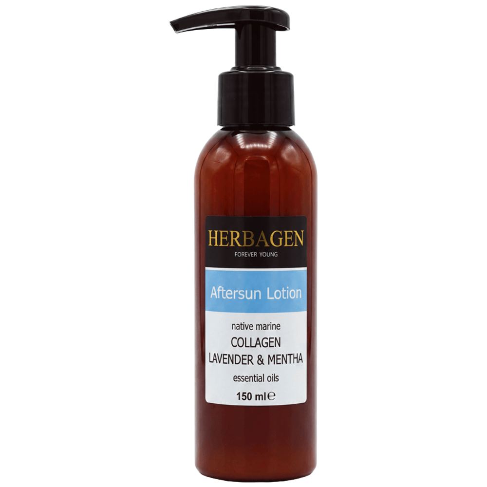 Lotiune dupa plaja colagen marin lavanda menta 150ml - HERBAGEN