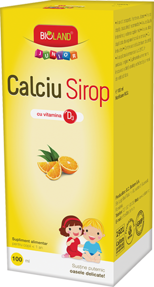 Sirop calciu D3 junior 100ml - BIOLAND