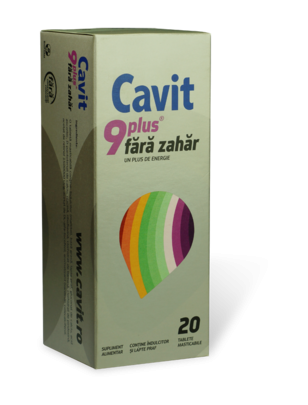 Cavit 9 plus fara zahar 20cp - BIOFARM