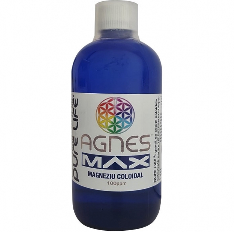 Magneziu coloidal 100ppm Agnes Max 480ml - PURE LIFE