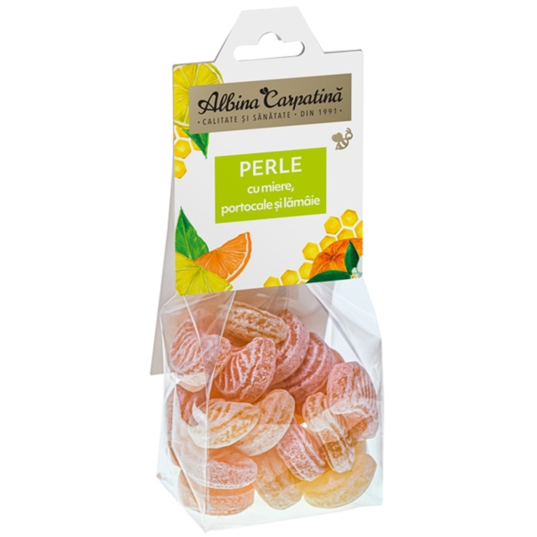 Perle cu miere lamaie portocale 100g - ALBINA CARPATINA