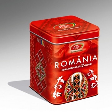 Ceai 7plante Suvenir Romania rosu 75g - FARES