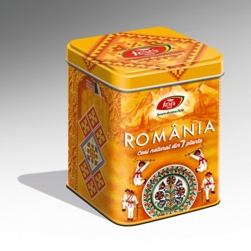 Ceai 7plante Suvenir Romania galben 75g - FARES