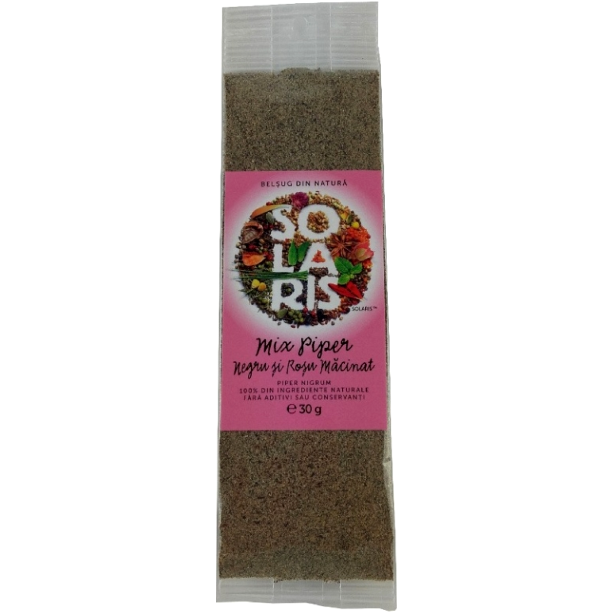 Condiment piper negru rosu macinat 30g - SOLARIS