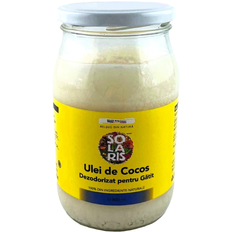 Ulei cocos dezodorizat pt prajit 800ml - SOLARIS