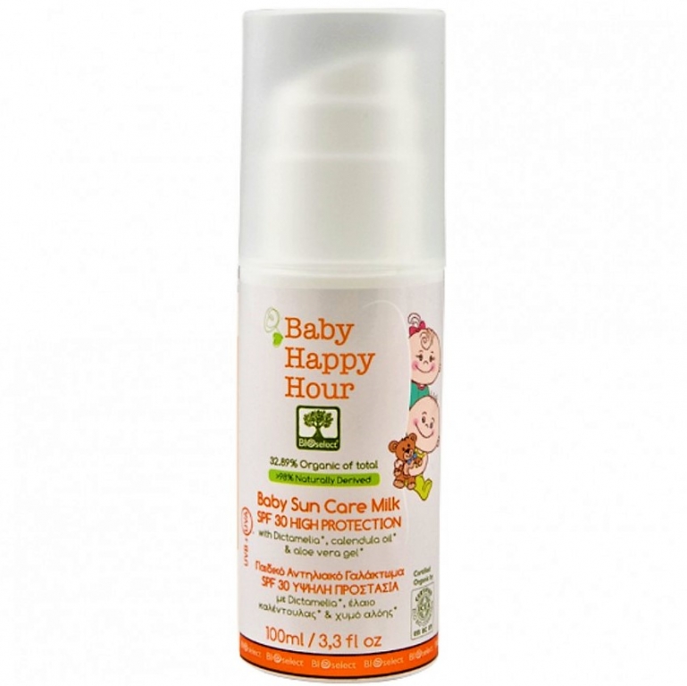 Lapte protectie solara bebe copii spf30 100ml - BIOSELECT NATURALS