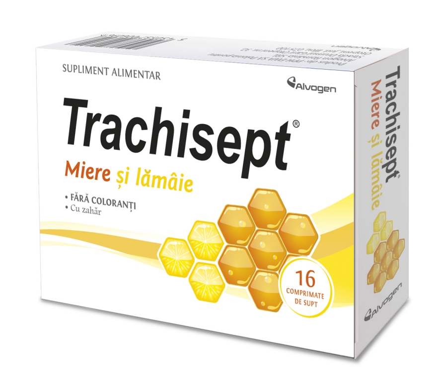 Trachisept miere lamaie 16cp - ALVOGEN