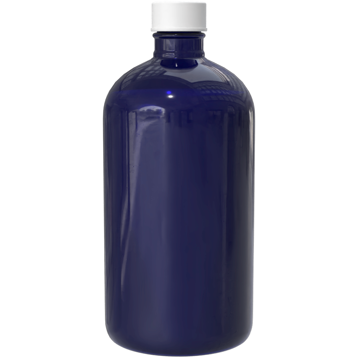 Flacon sticla albastra cu dop 480ml - AQUA NANO