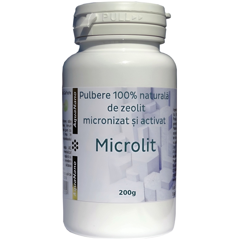Zeolit micronizat activat pulbere Microlit 200g - AQUA NANO