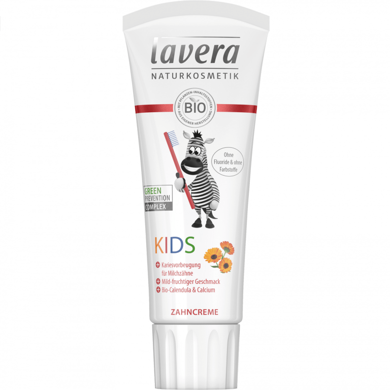 Pasta dinti copii galbenele calciu fara fluor 75ml - LAVERA