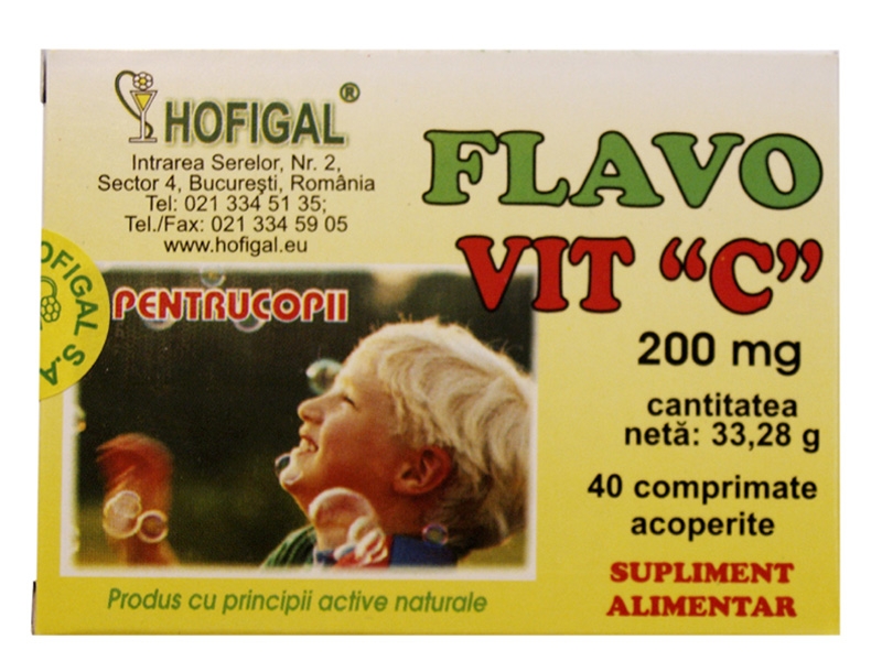 Flavovit C 200mg 40cp - HOFIGAL