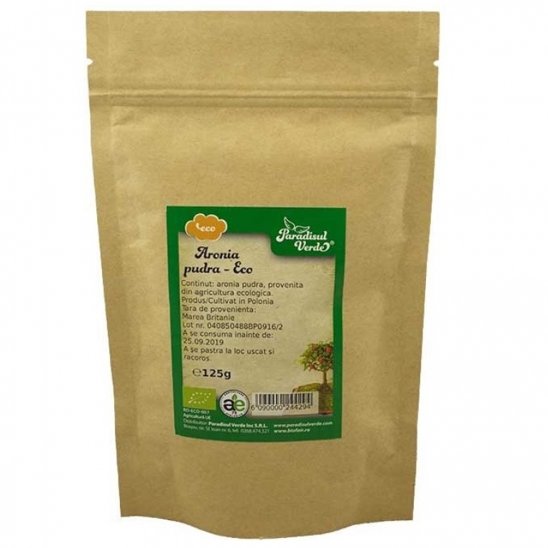 Pulbere aronia eco 125g - PARADISUL VERDE