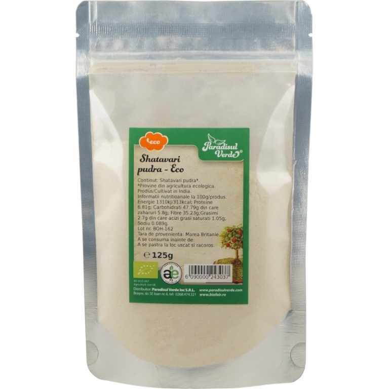 Pulbere shatavari eco 125g - PARADISUL VERDE