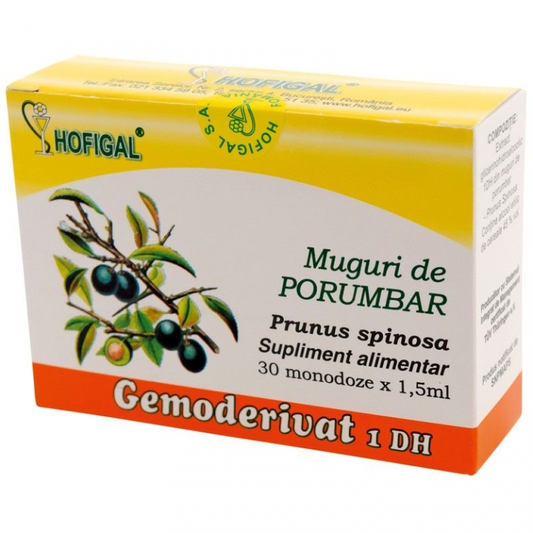 Gemoderivat porumbar muguri 30x1,5ml - HOFIGAL