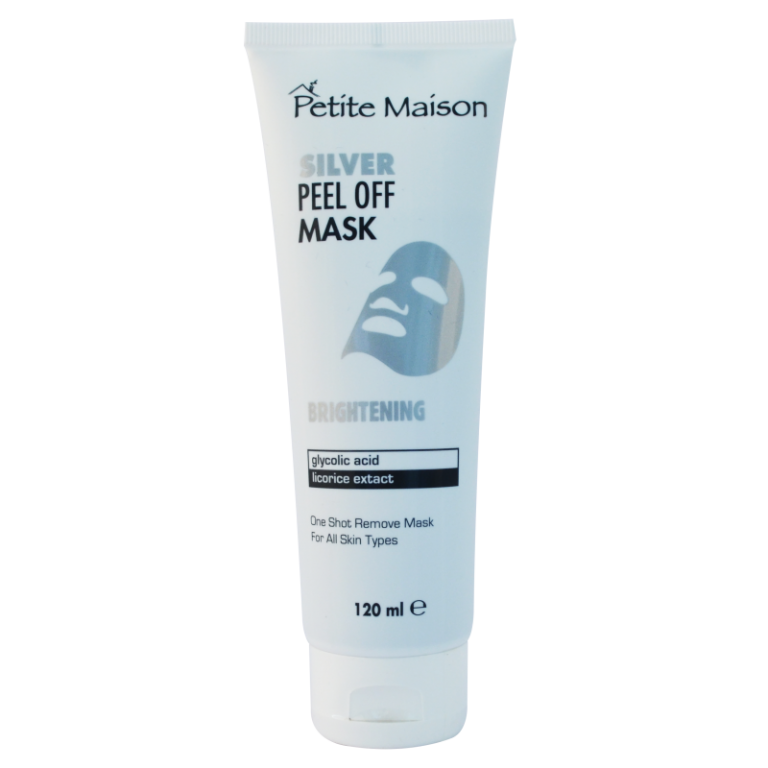 Masca fata exfolianta iluminatoare silver 120ml - PETITE MAISON
